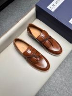 J.M.WESTON Brown calfskin Leather Shoes-J.M.WESTON Man Business Leather Shoes